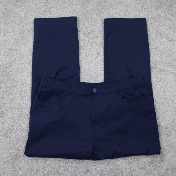 Callaway Other - Callaway Golf Pants Mens 36x28 Blue Flat Front Straight Leg Stretch